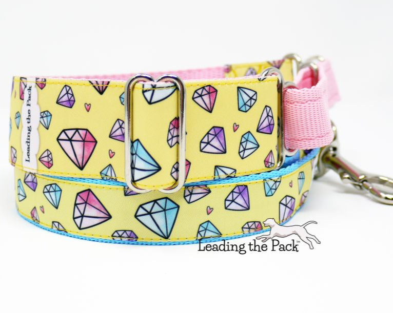 Diamonds 40mm dog collars & leads