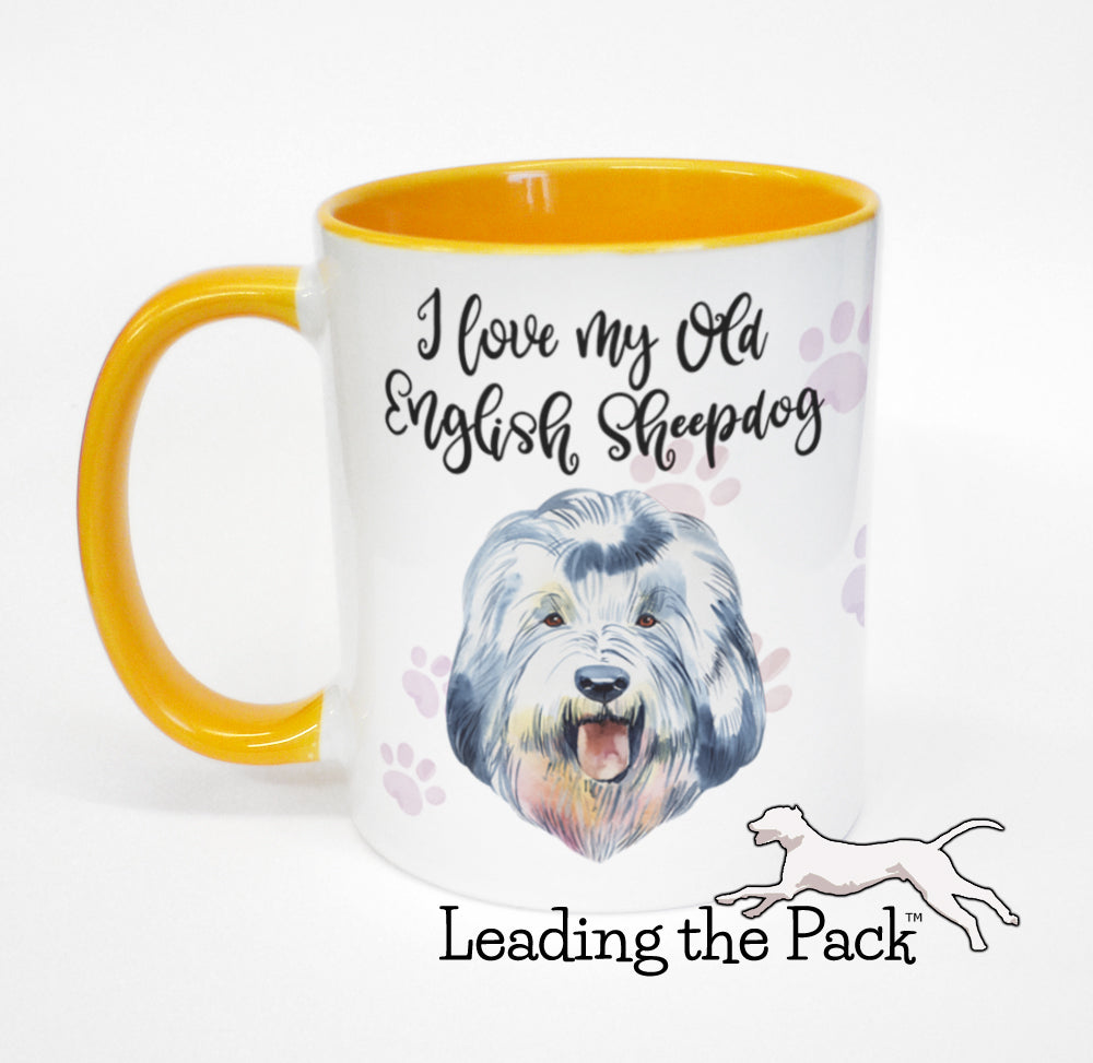I love my English sheepdog mug