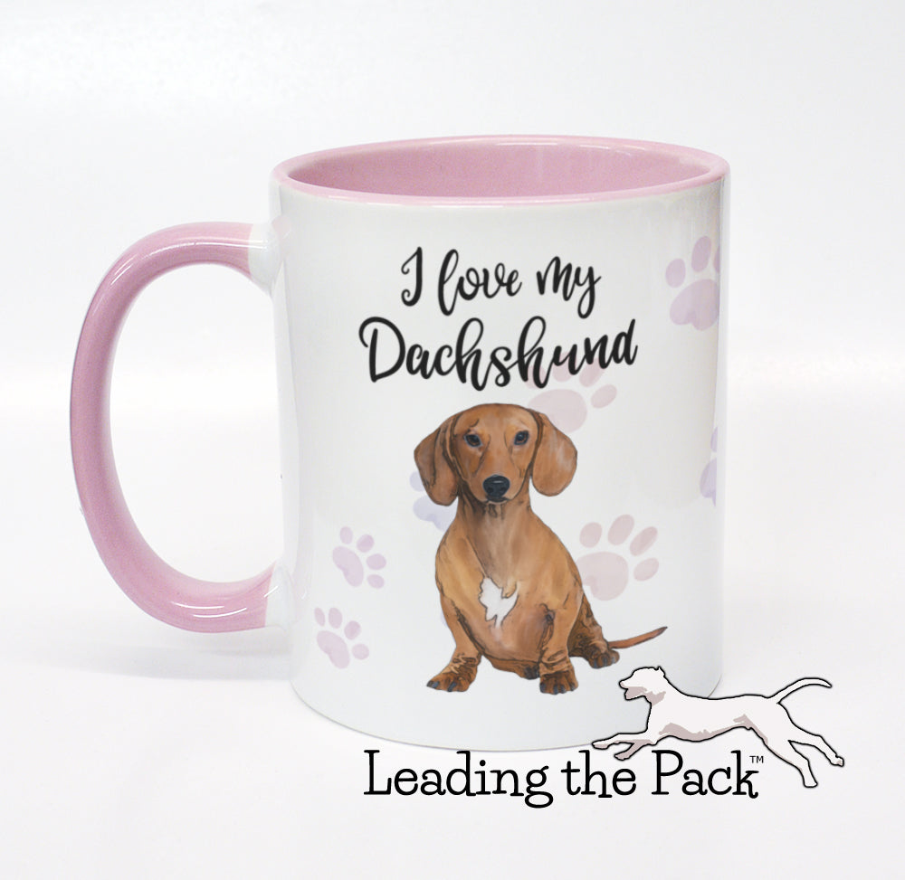 I love my dachshund mug