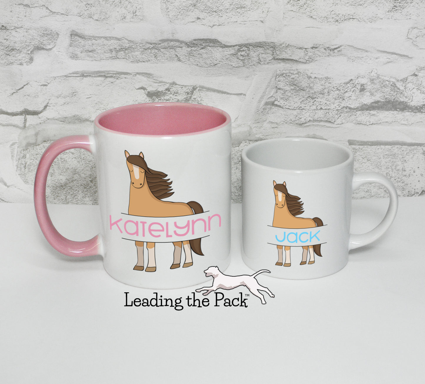 Personalised horse mug