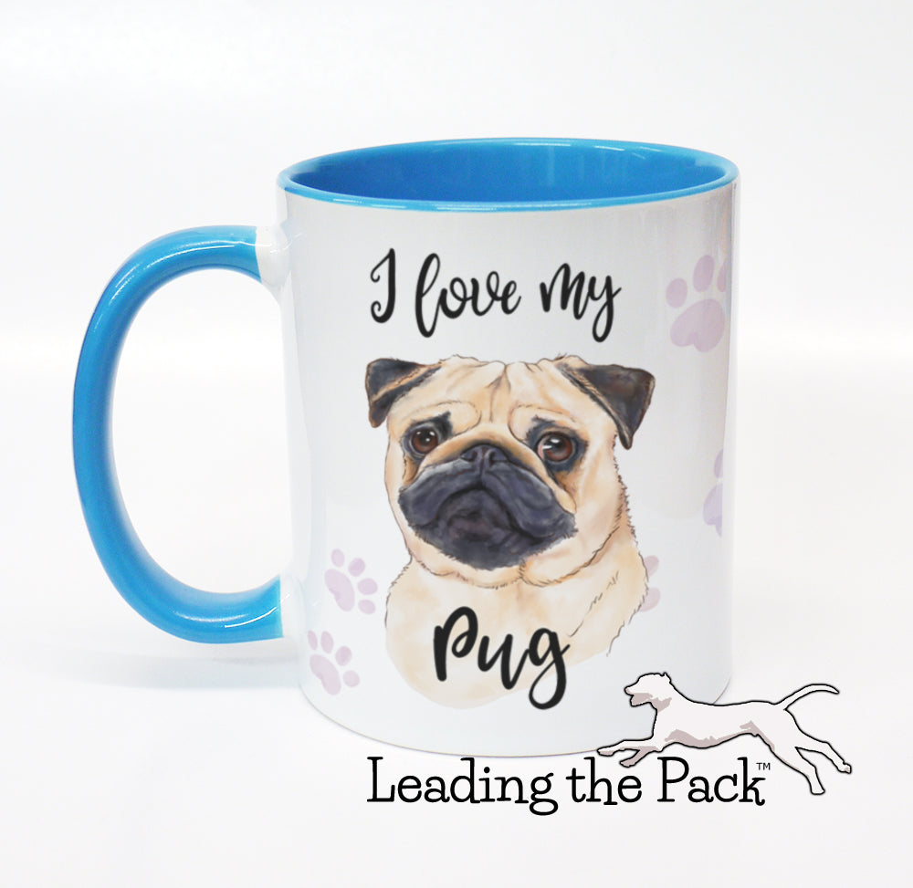 I love my pug fawn mug