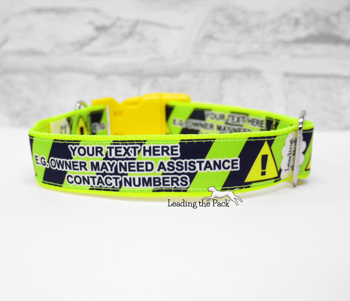 Medical alert 20/25mm dog collars