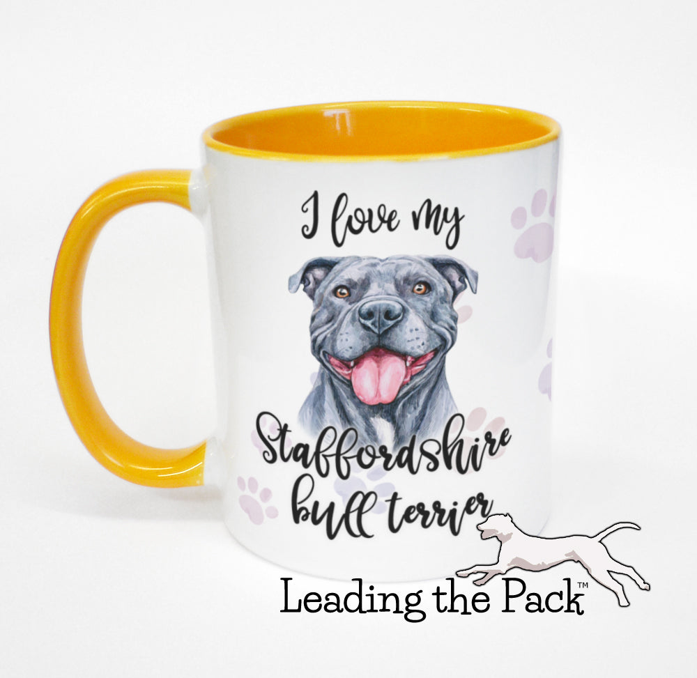 I love my staffy mug