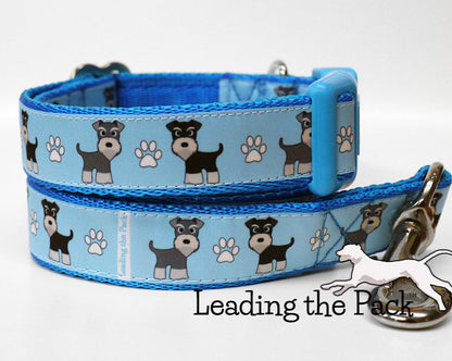 Schnauzers 20/25mm dog collars & leads