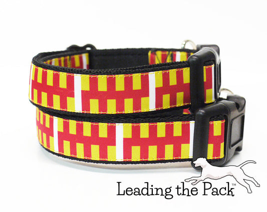 Northumberland flag 20/25mm dog collars & leads