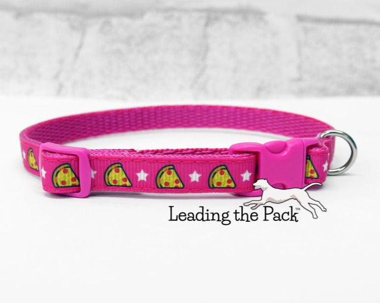 Pink pizza 10mm collars and leads