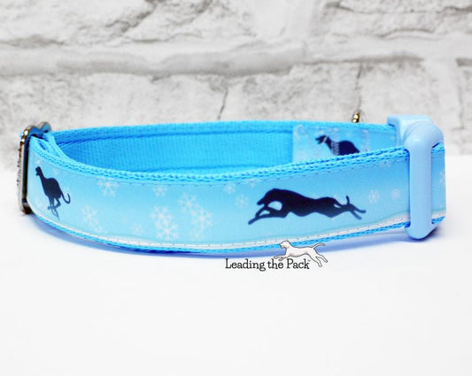 Snow greyhounds 20/25mm dog collars & leads