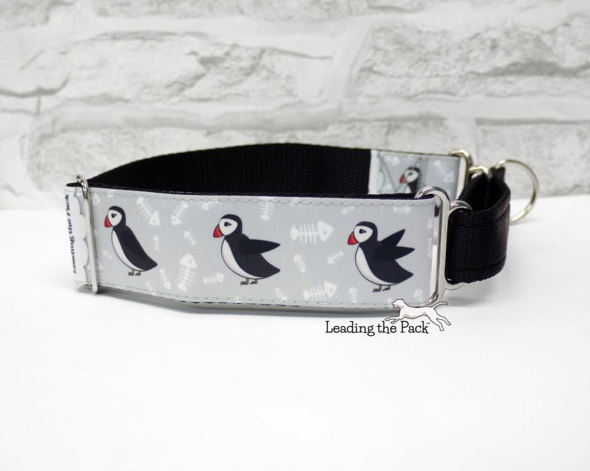 Puffins 40mm dog collars & leads