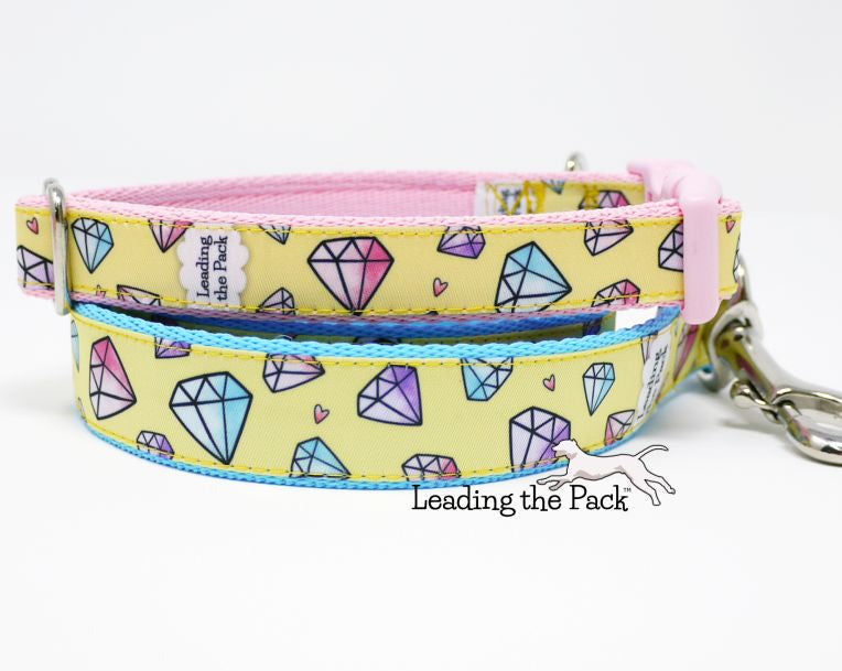 Diamonds 20/25mm dog collars & leads