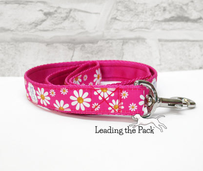 Daisies 20/25mm dog collars & leads