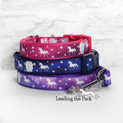 Unicorn galaxy 20/25mm dog collars & leads