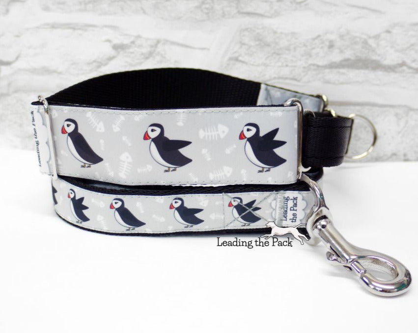 Puffins 40mm dog collars & leads