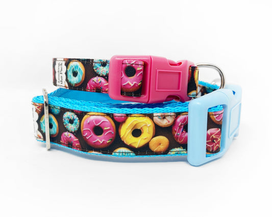 Frosted doughnuts 20/25mm dog collars & leads