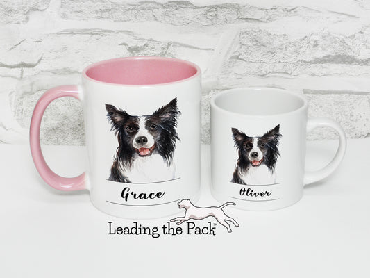 Personalised collie mug