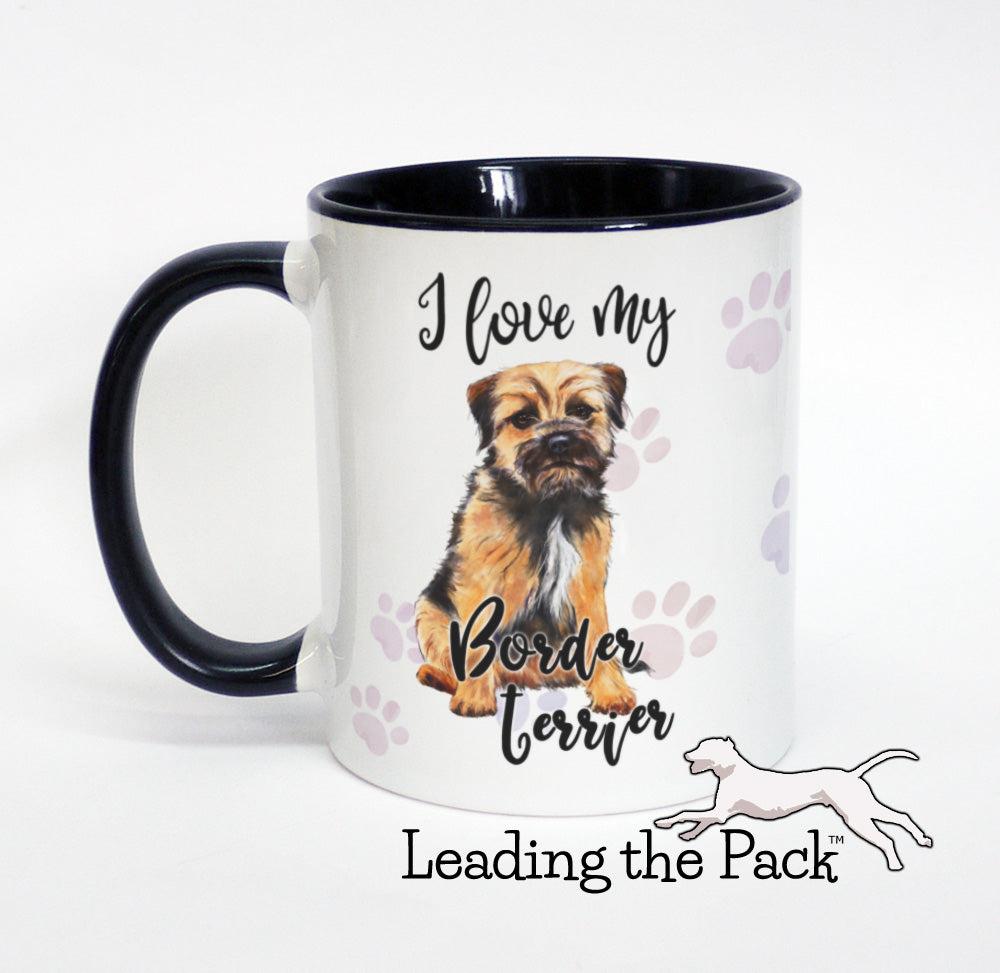 I love my border terrier mug