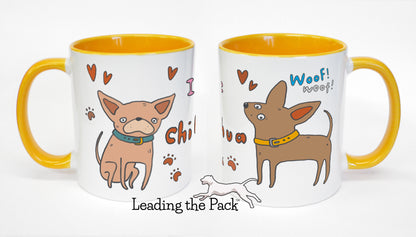 I love my chihuahua cartoon mug