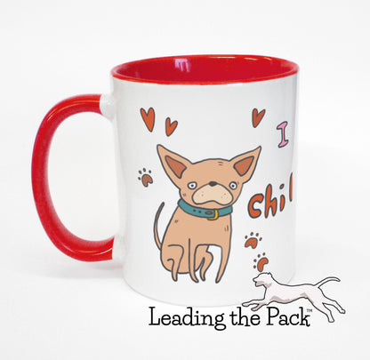 I love my chihuahua cartoon mug