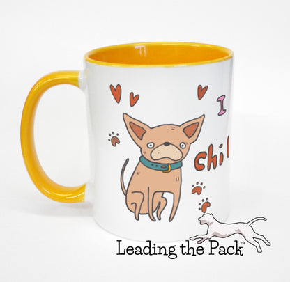 I love my chihuahua cartoon mug