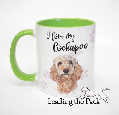 I love my golden cockapoo mug