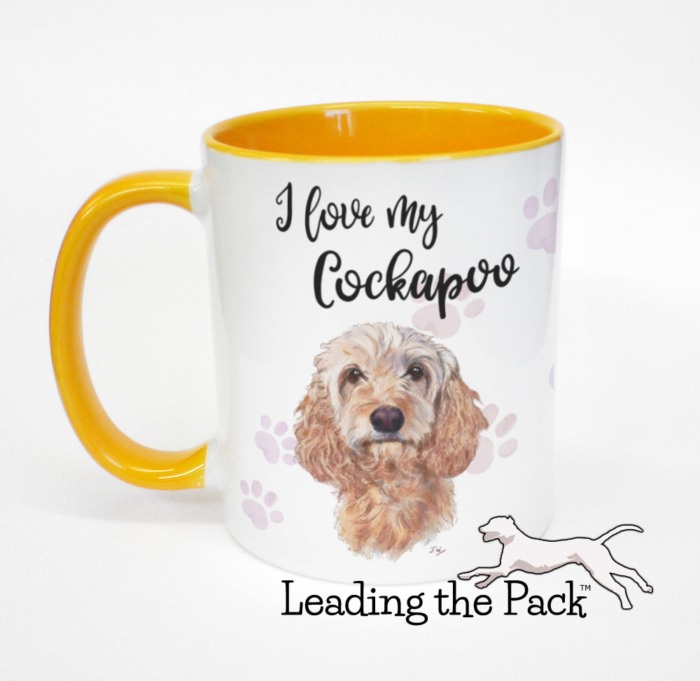 I love my golden cockapoo mug