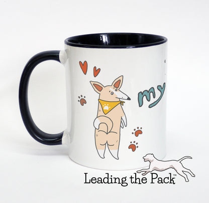 I love my corgi cartoon mug