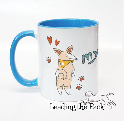 I love my corgi cartoon mug