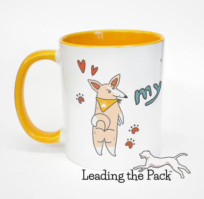 I love my corgi cartoon mug