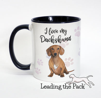 I love my dachshund mug