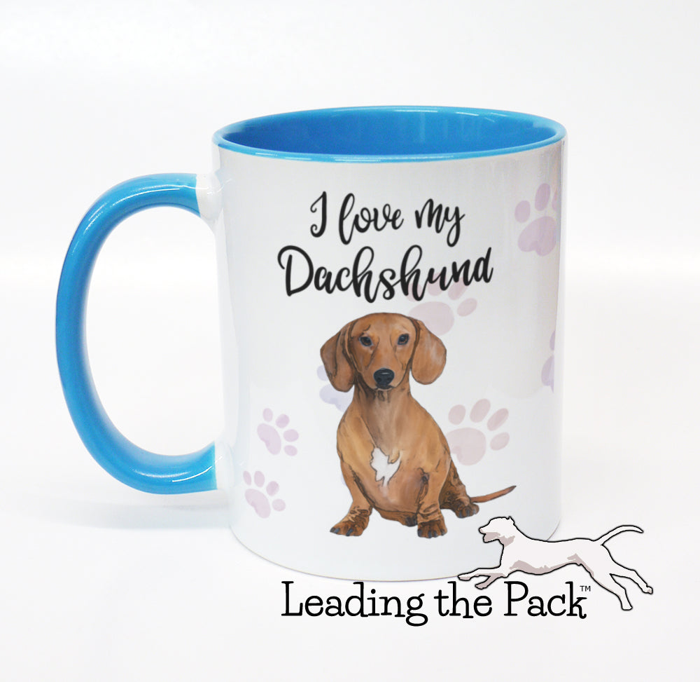 I love my dachshund mug