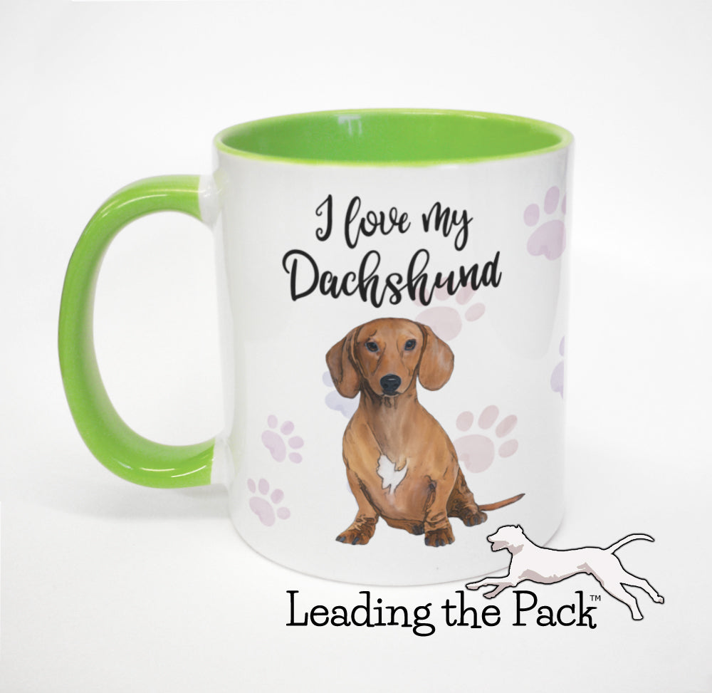 I love my dachshund mug