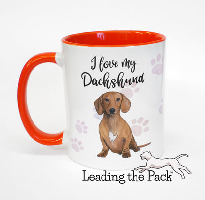 I love my dachshund mug