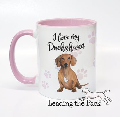 I love my dachshund mug