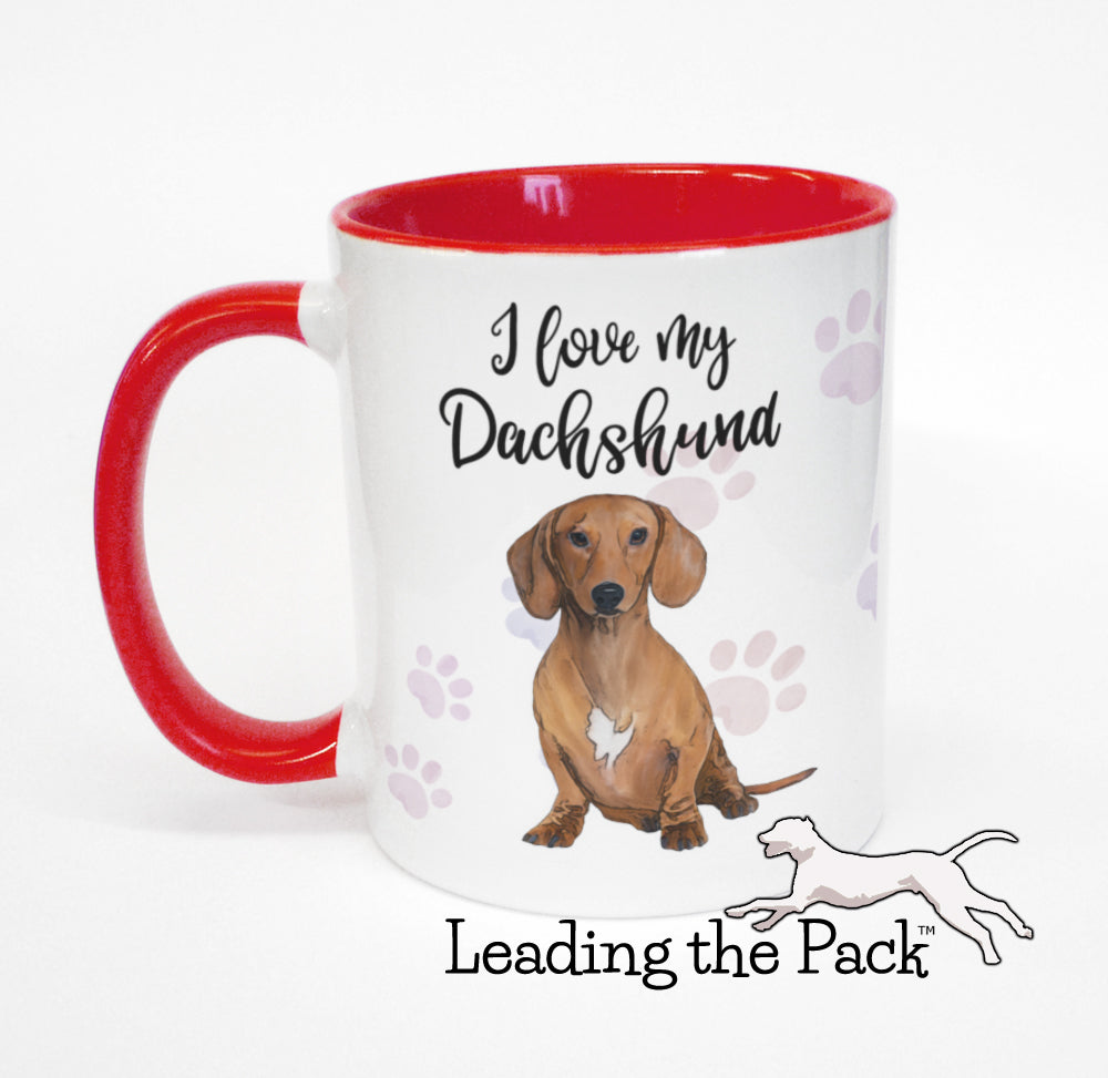 I love my dachshund mug