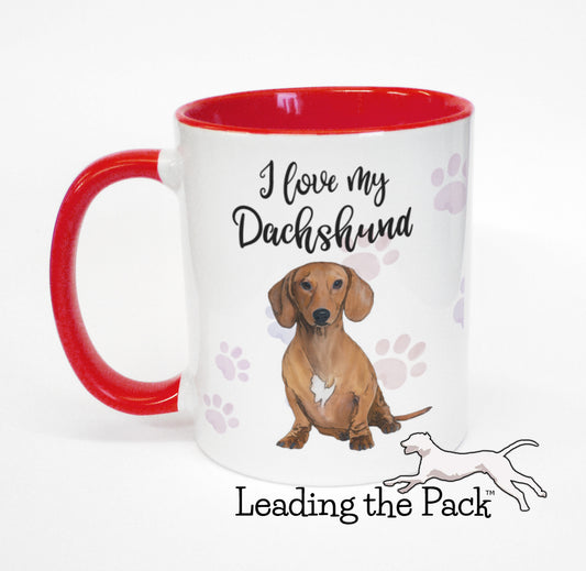 I love my dachshund mug