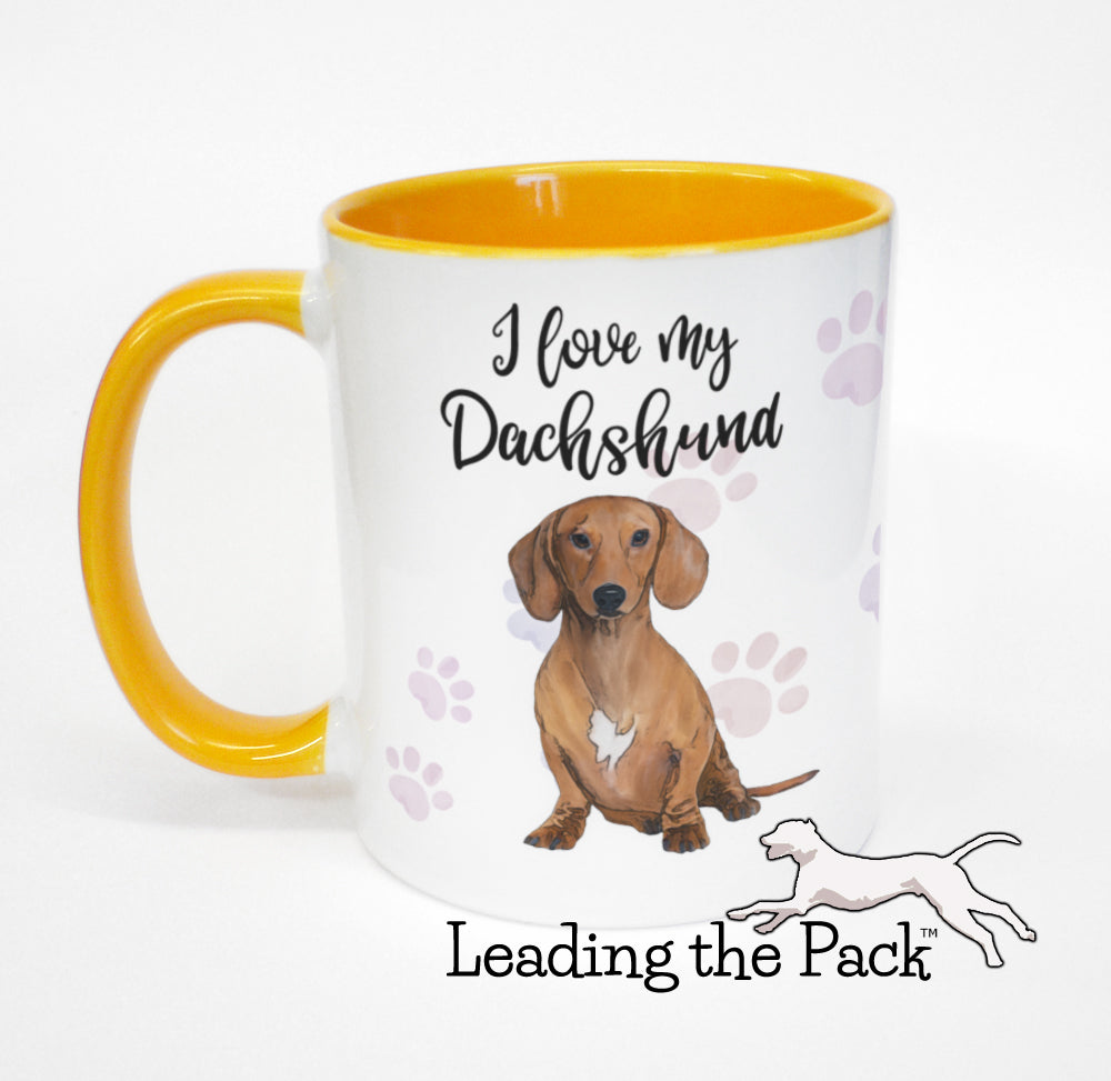 I love my dachshund mug