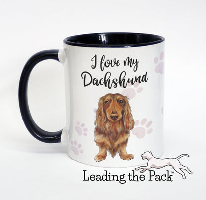 I love my dachshund mug