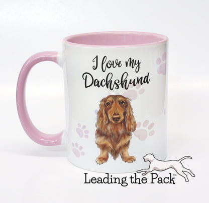 I love my dachshund mug