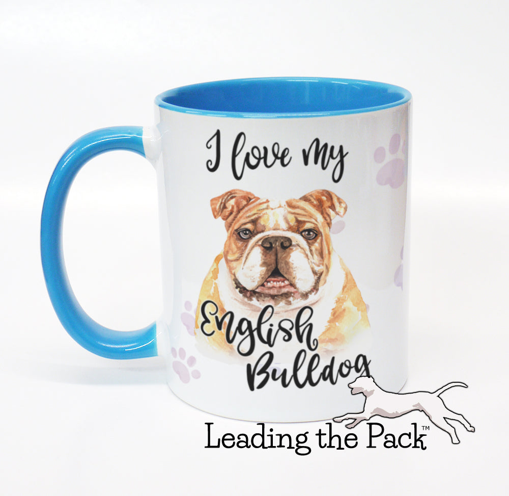 I love my English bulldog mug