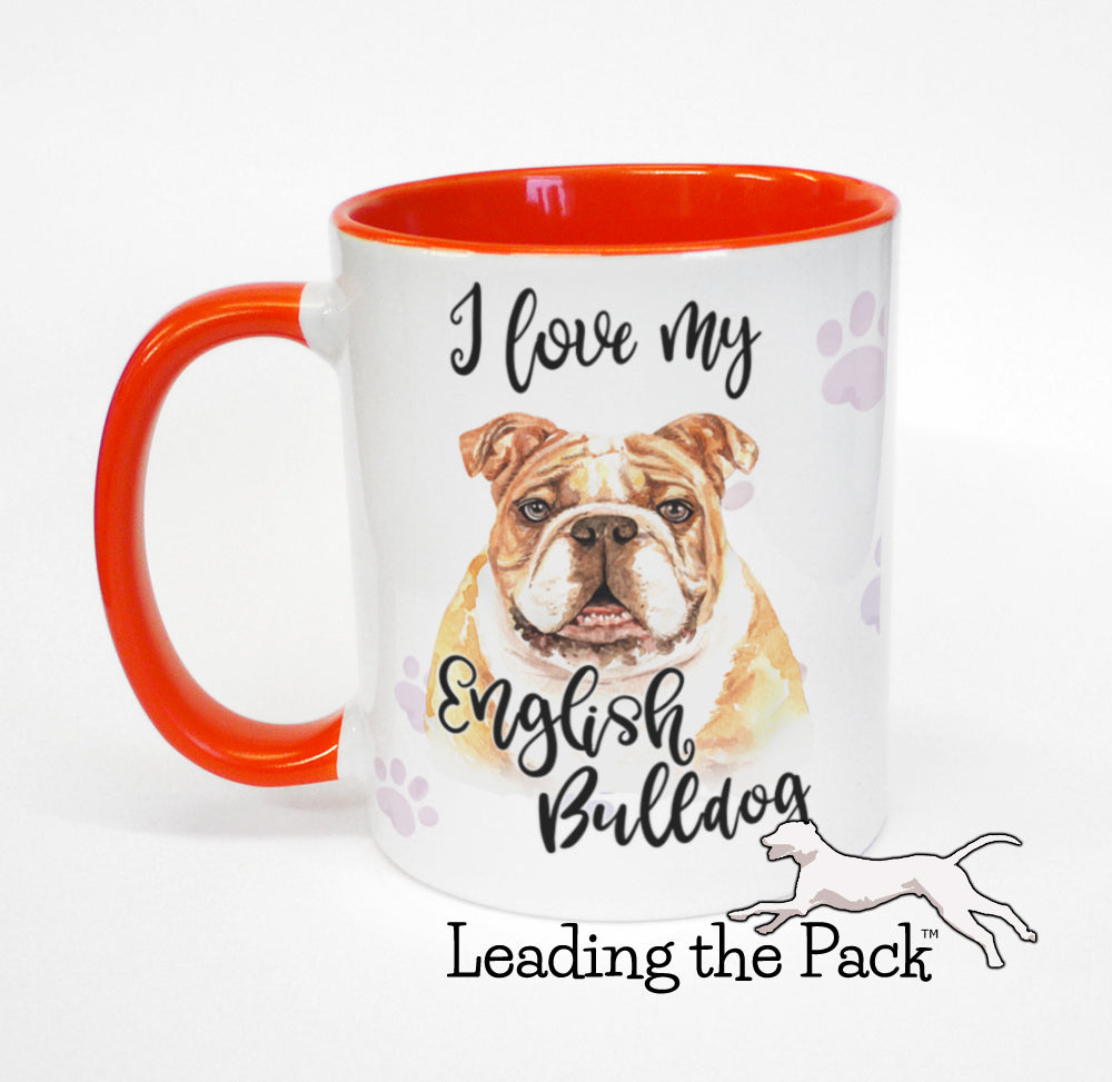 I love my English bulldog mug