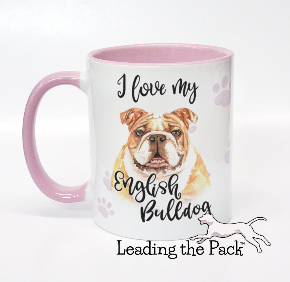 I love my English bulldog mug