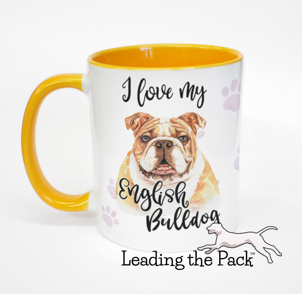 I love my English bulldog mug