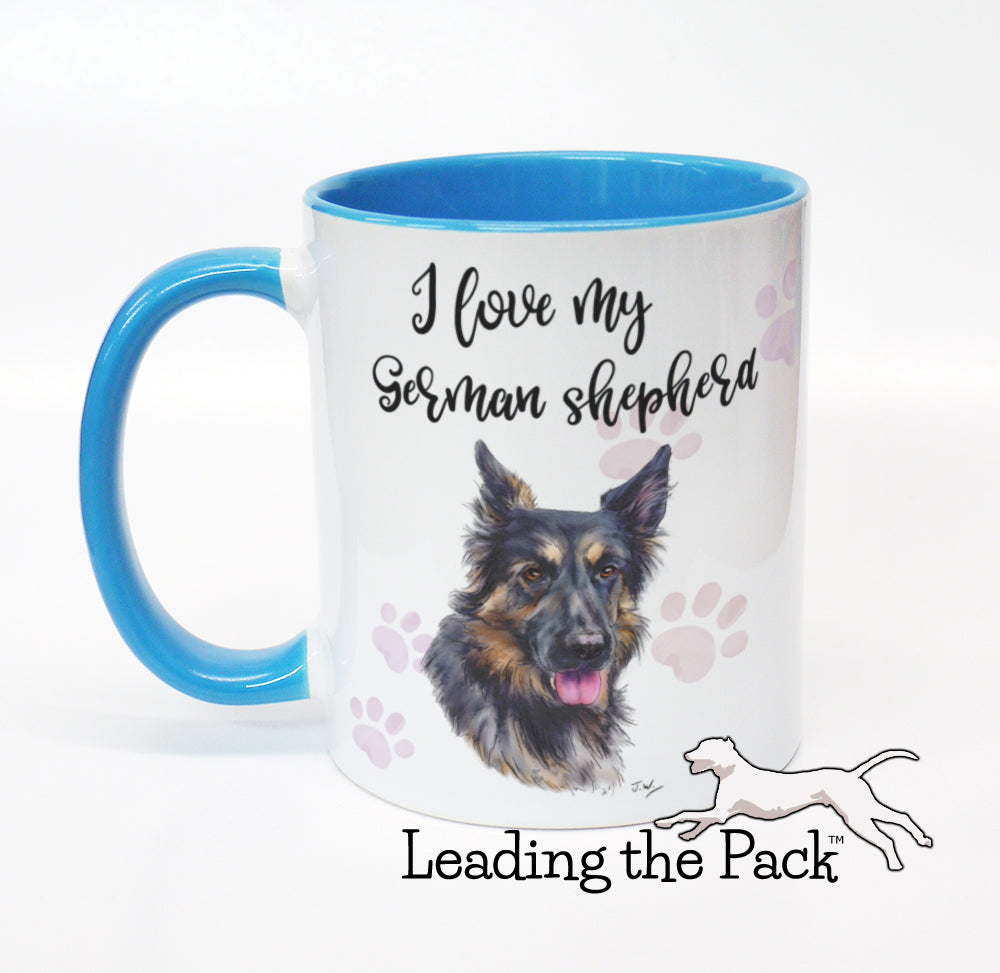 I love my German shepherd mug