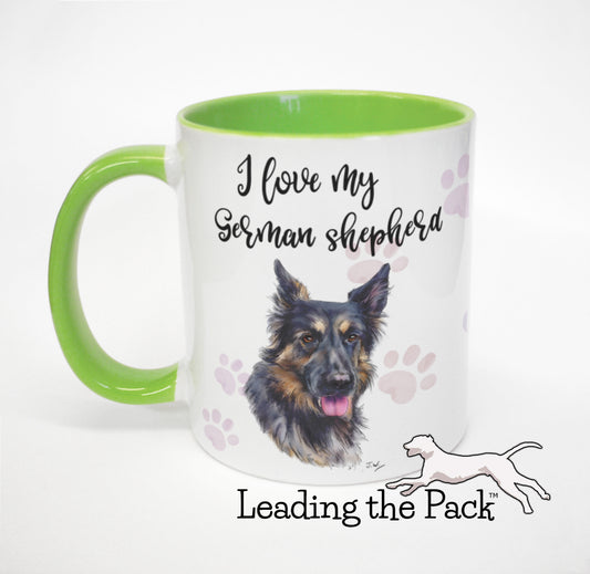 I love my German shepherd mug