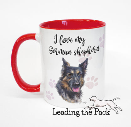 I love my German shepherd mug