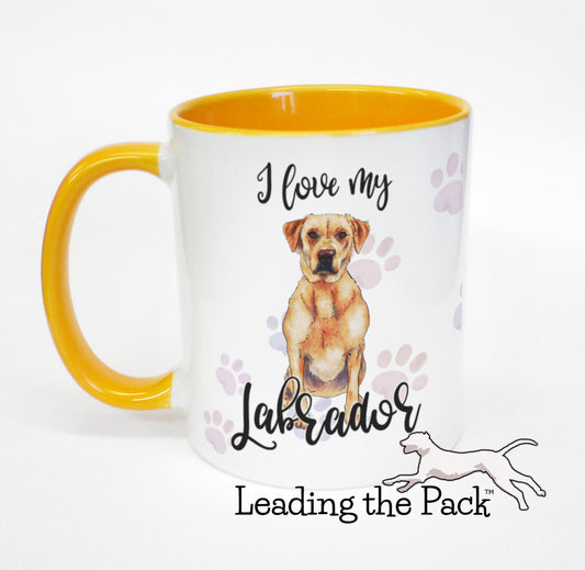 I love my labrador yellow mug