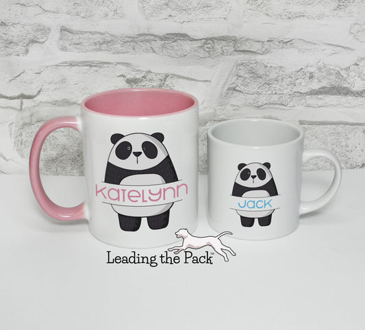 Personalised panda mug