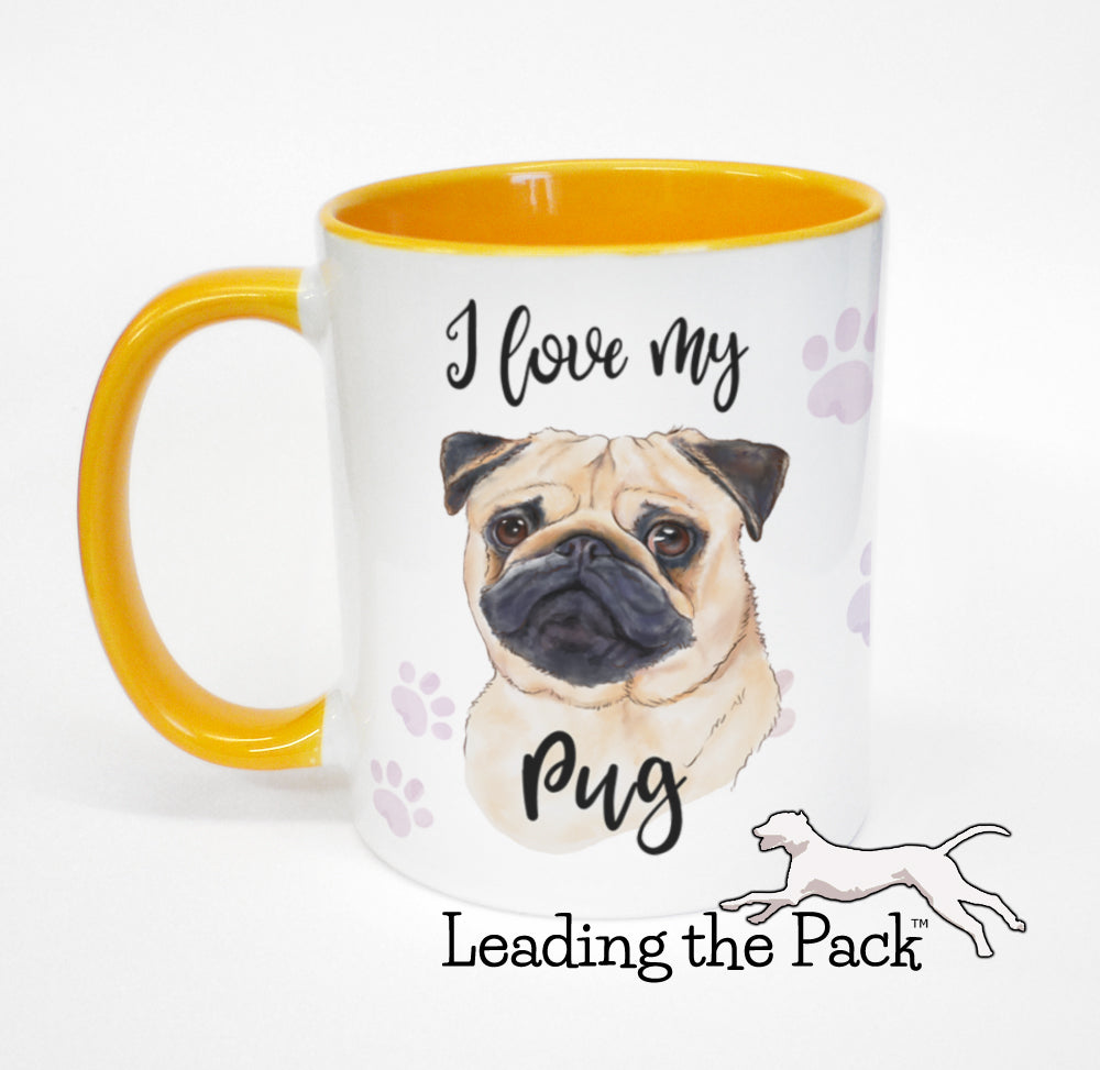 I love my pug fawn mug