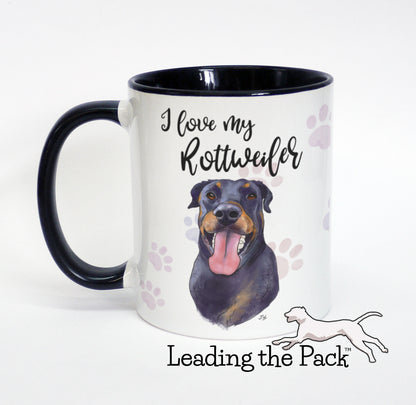 I love my rottweiler mug