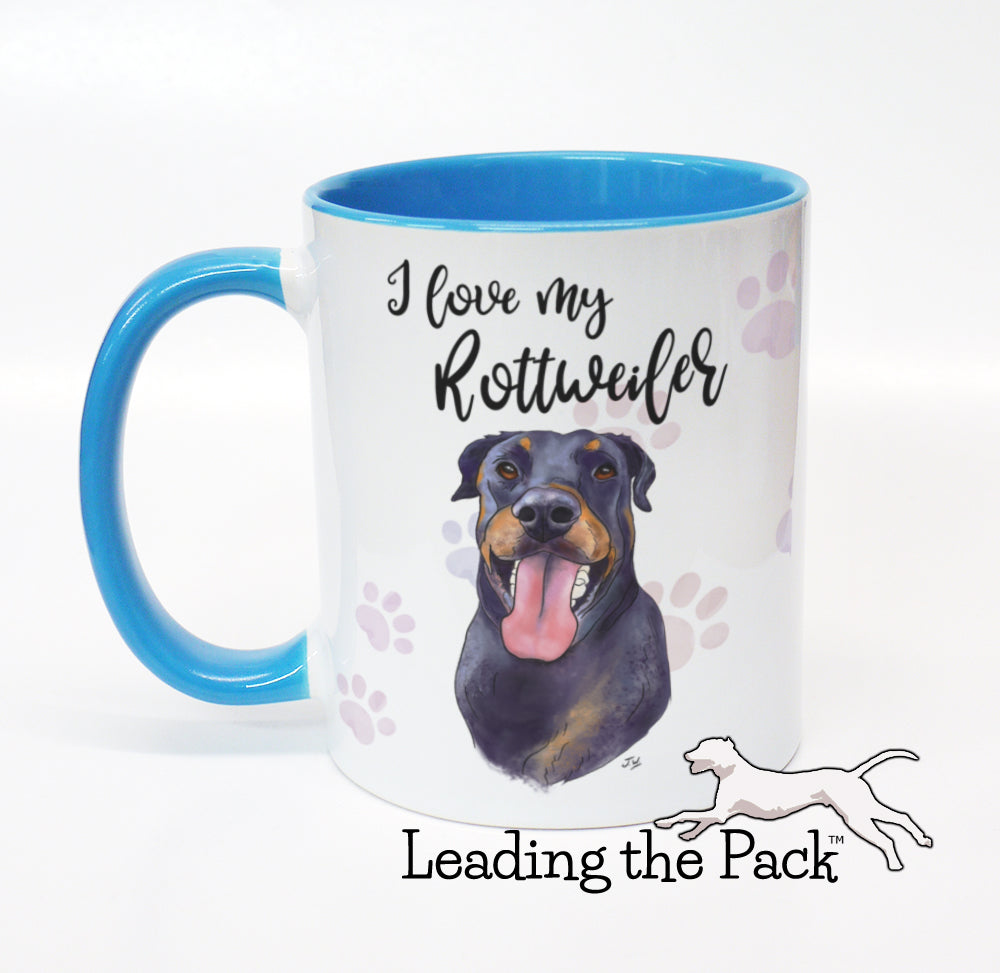 I love my rottweiler mug