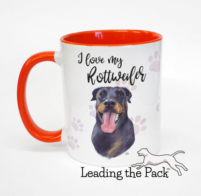 I love my rottweiler mug